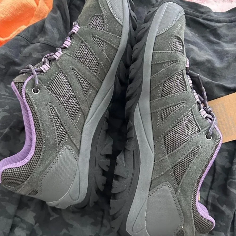 Bearpaw Olympus Waterproof Hiking Trail Shoes Gray Purple Size 13 NWT